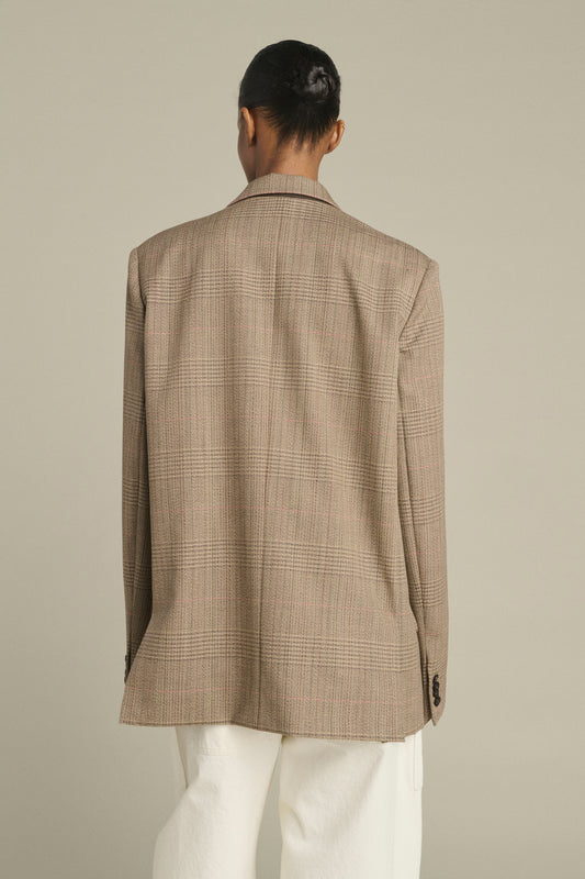 Chaqueta Hermosa - Marrón/Beige - Lana - Mujer
