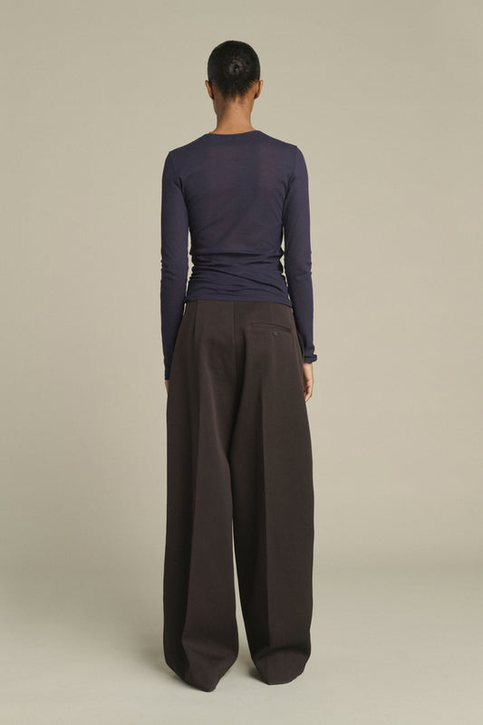 Camiseta Jia - Violeta Oscuro - Algodón - Mujer