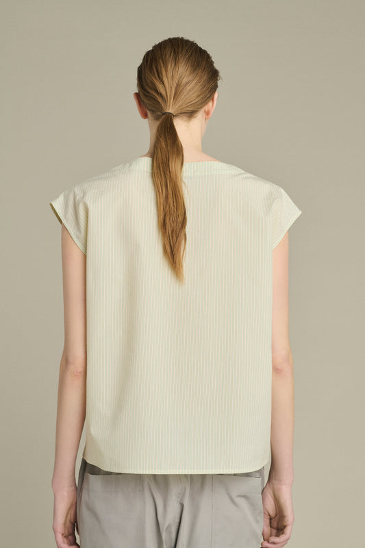 Blusa Lorena - Verde/Crudo - Algodón - Mujer