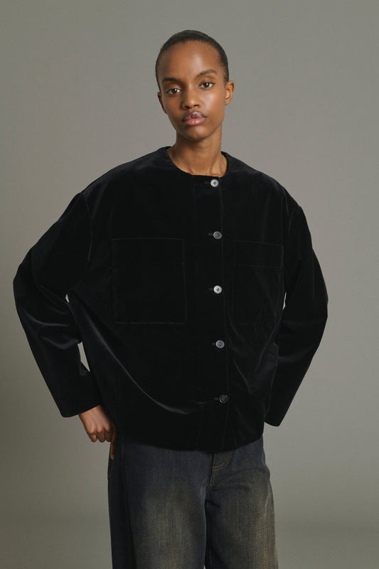 Chaqueta Louis - Negro - Algodón - Mujer