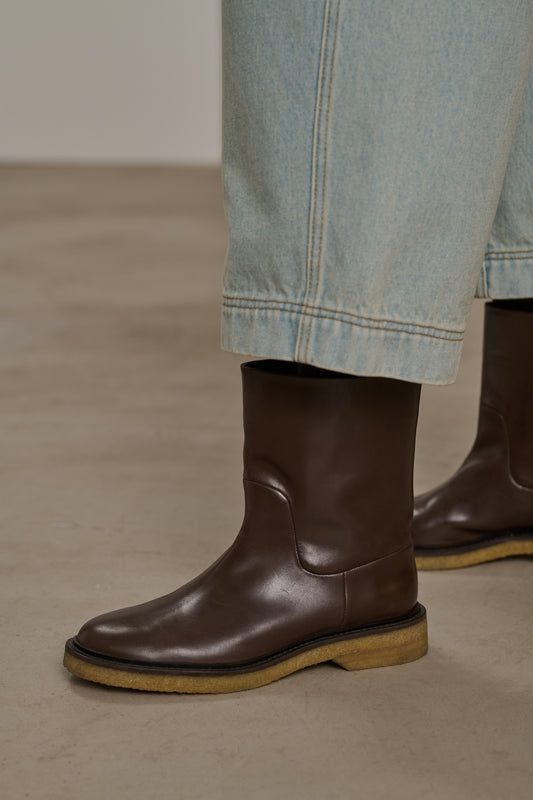 Botines Chuck - Ébano - Cuero - Mujer