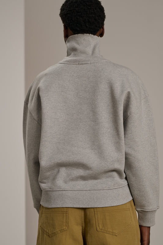 Sudadera Vito - Gris jaspeado - Algodón - Mujer