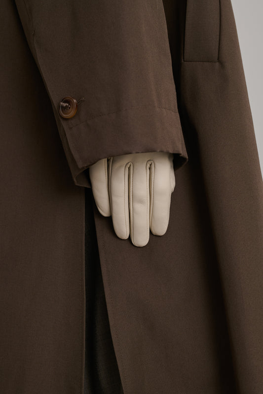 Guantes Bellem - Marfil - Cuero - Mujer