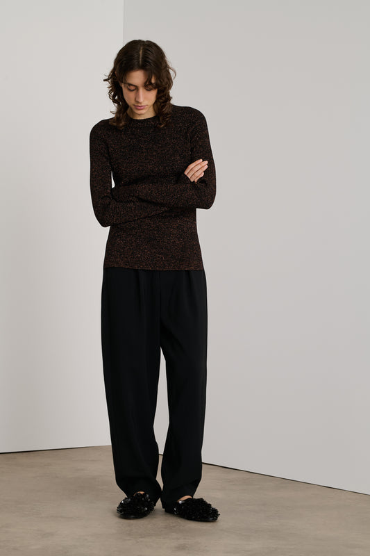 Jersey Verona - Negro/Caramelo - Mujer