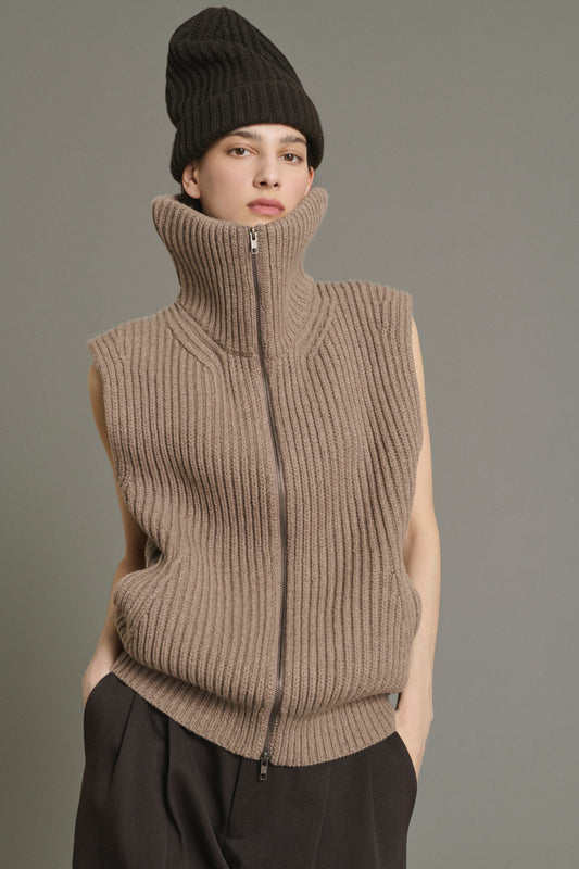 Gorro Gilles - Chocolate - Lana Merina - Mujer