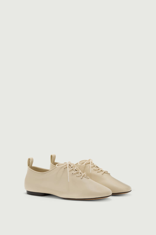 Derbies Orso - Marfil Cuero Suave Mujer - Soeur