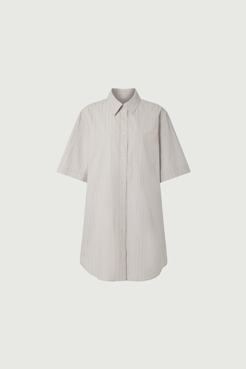 Vestido Dahlia - Gris Claro/Crudo - Algodón - Mujer
