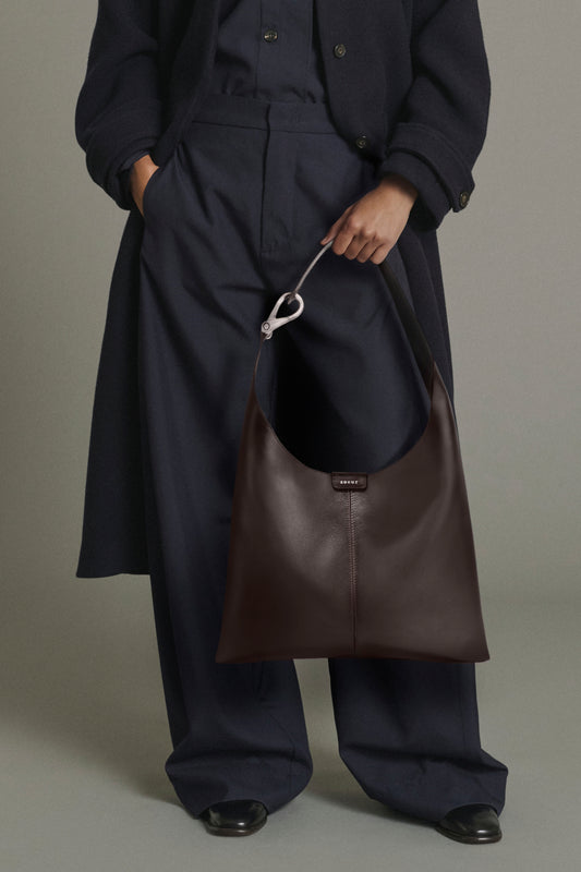 Bolso Cosima Mini - Marrón de piel lisa para llevar al hombro - Soeur