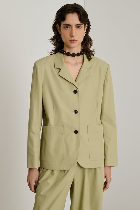 Chaqueta Clemence - Tilleul - Algodón - Mujer