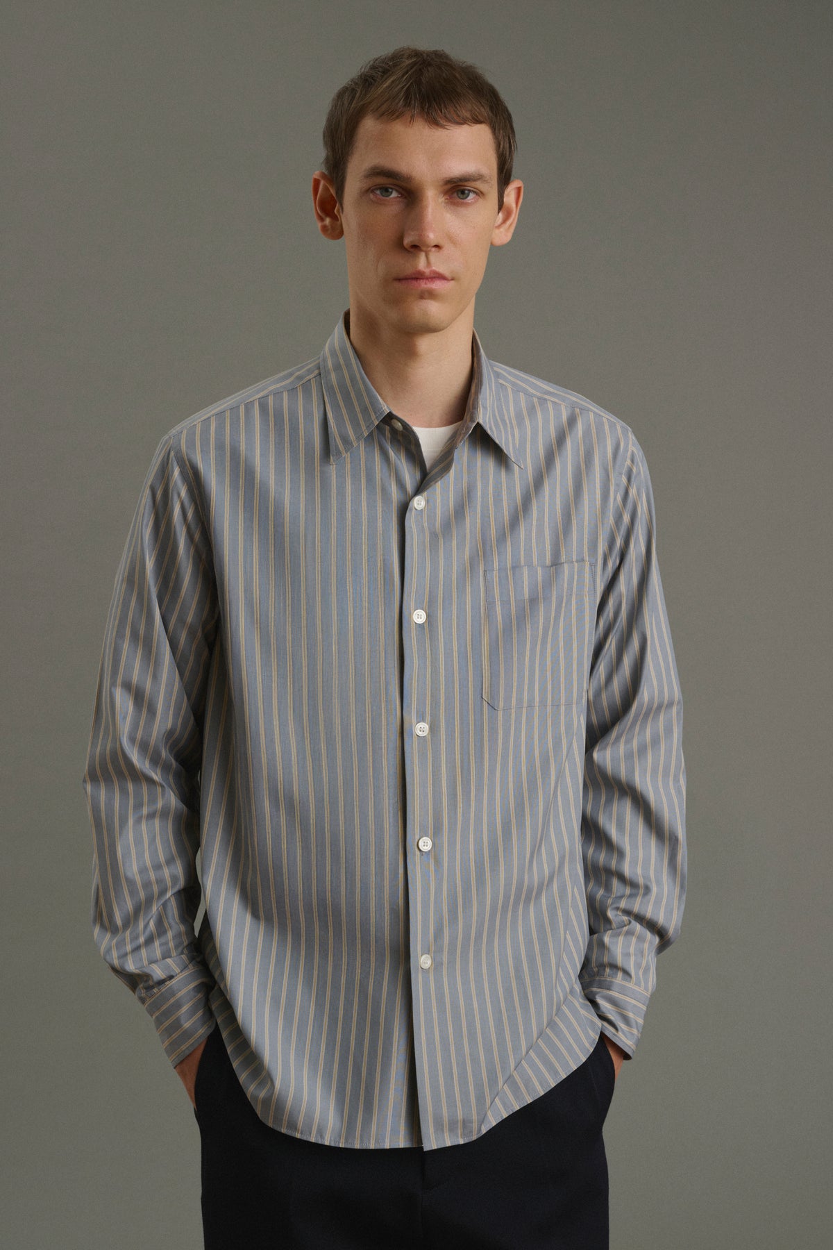 Camisa Glenn - Antracita/Bronce - Algodón - Hombre vue 4