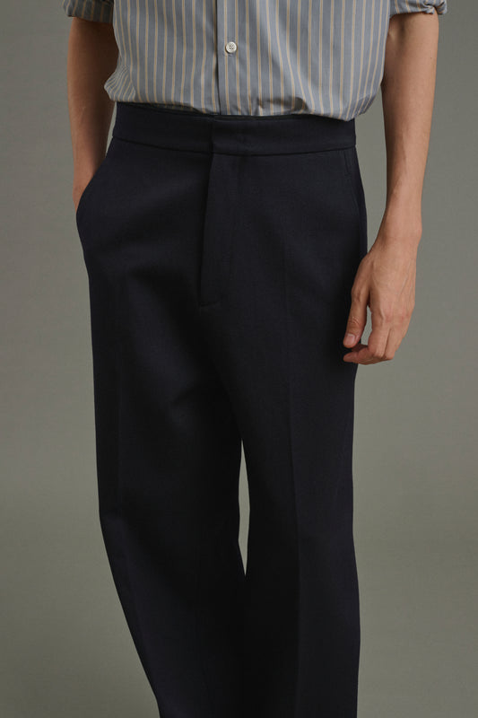 Pantalón Antonin - Azul marino oscuro - Lana - Hombre