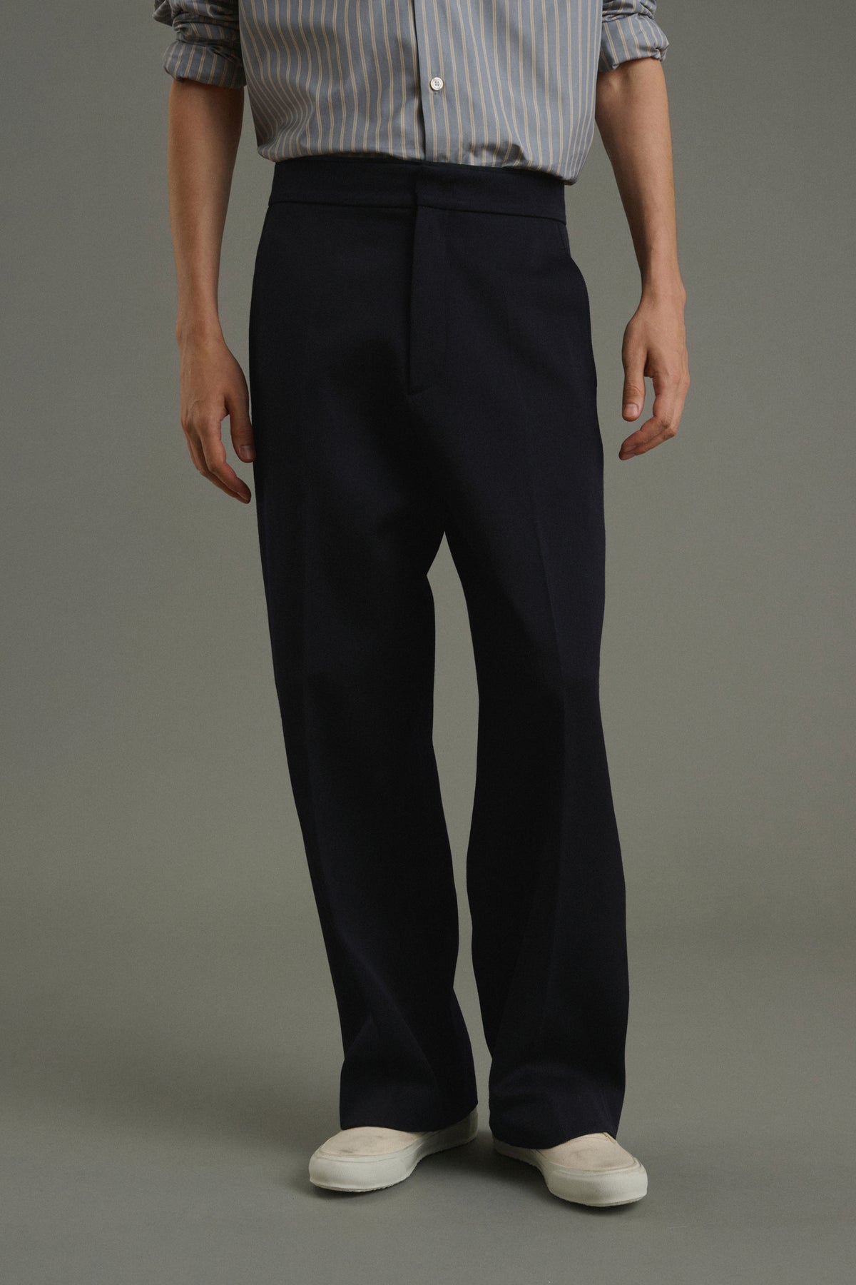 Pantalón Antonin - Azul marino oscuro - Lana - Hombre vue 2