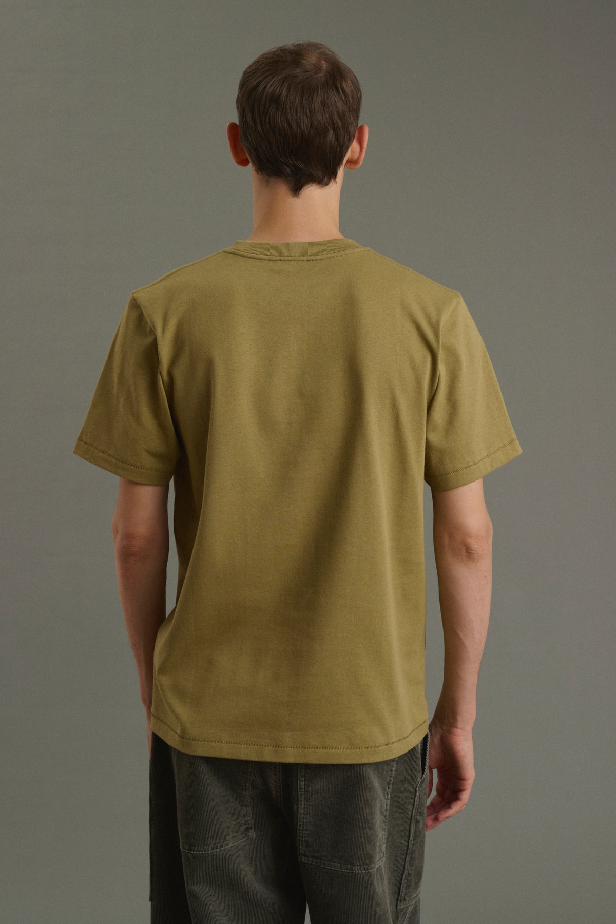 Camiseta Owen - Caqui claro - Algodón - Hombre vue 4
