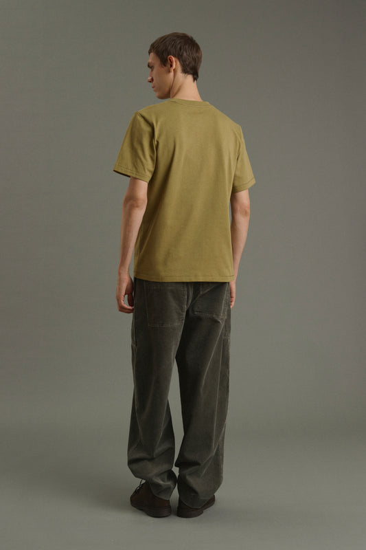 Camiseta Owen - Caqui claro - Algodón - Hombre