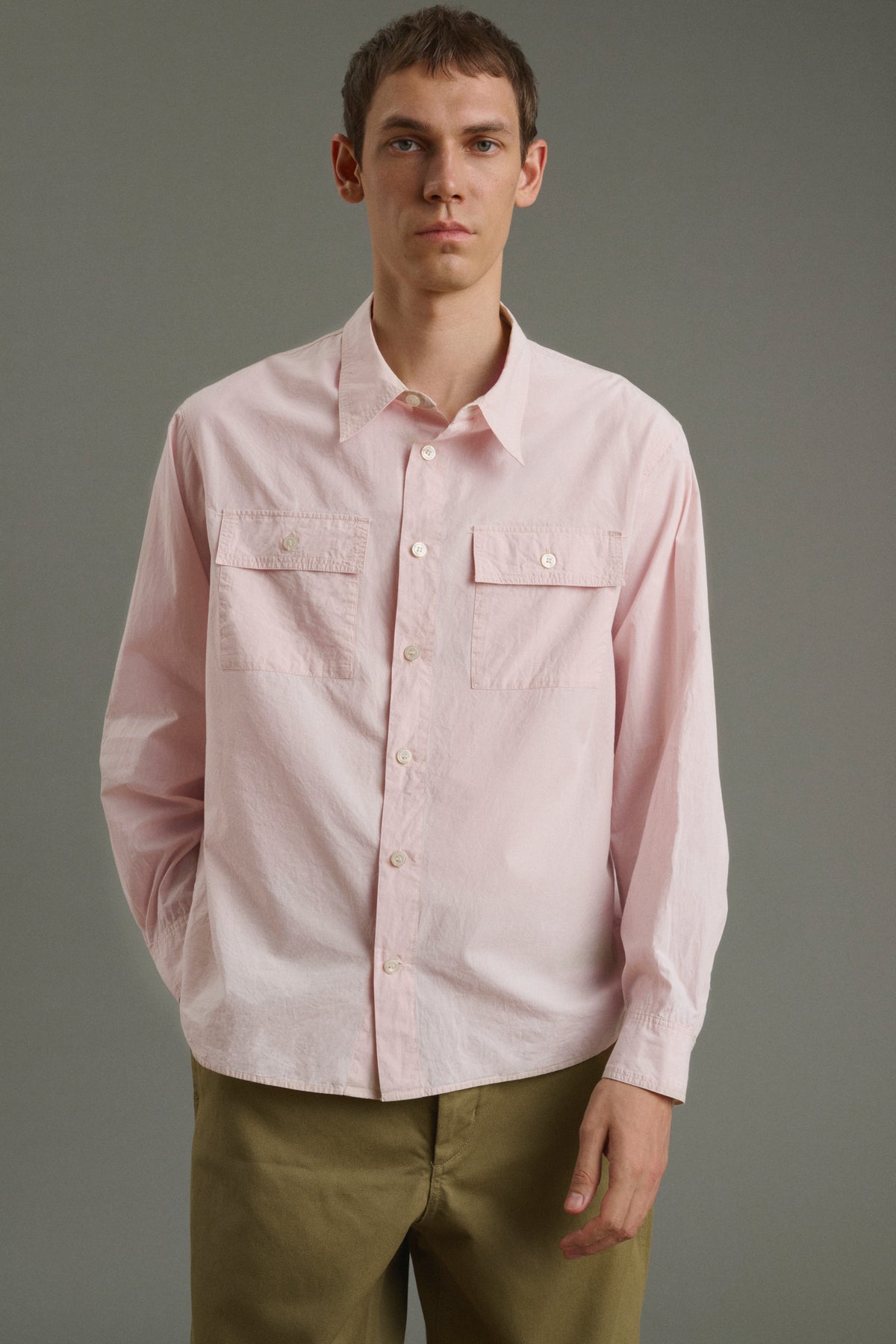 Camisa Isaac - Rosa pálido - Algodón - Hombre