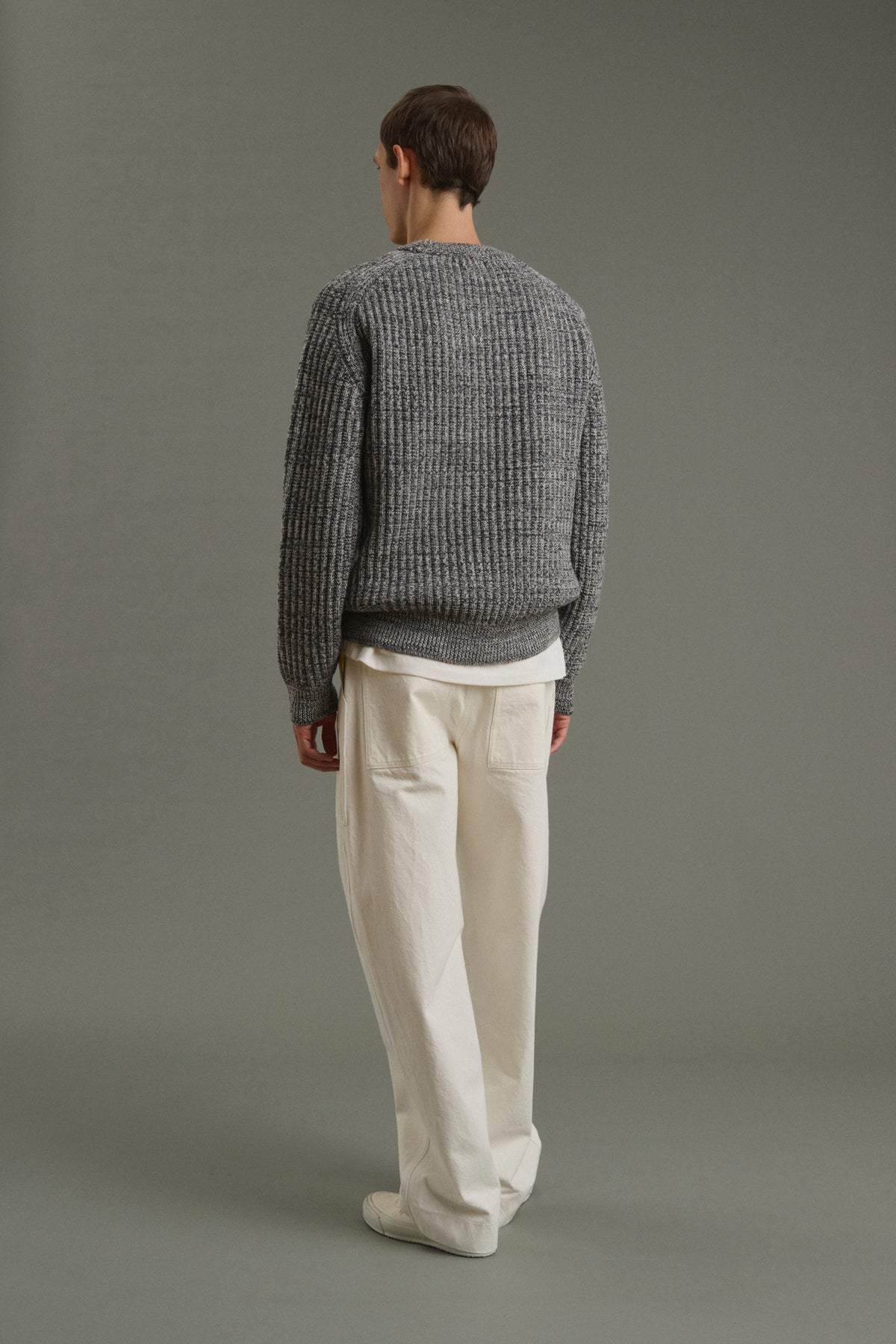 Jersey Osma - Crudo/Antracita - Lana - Hombre