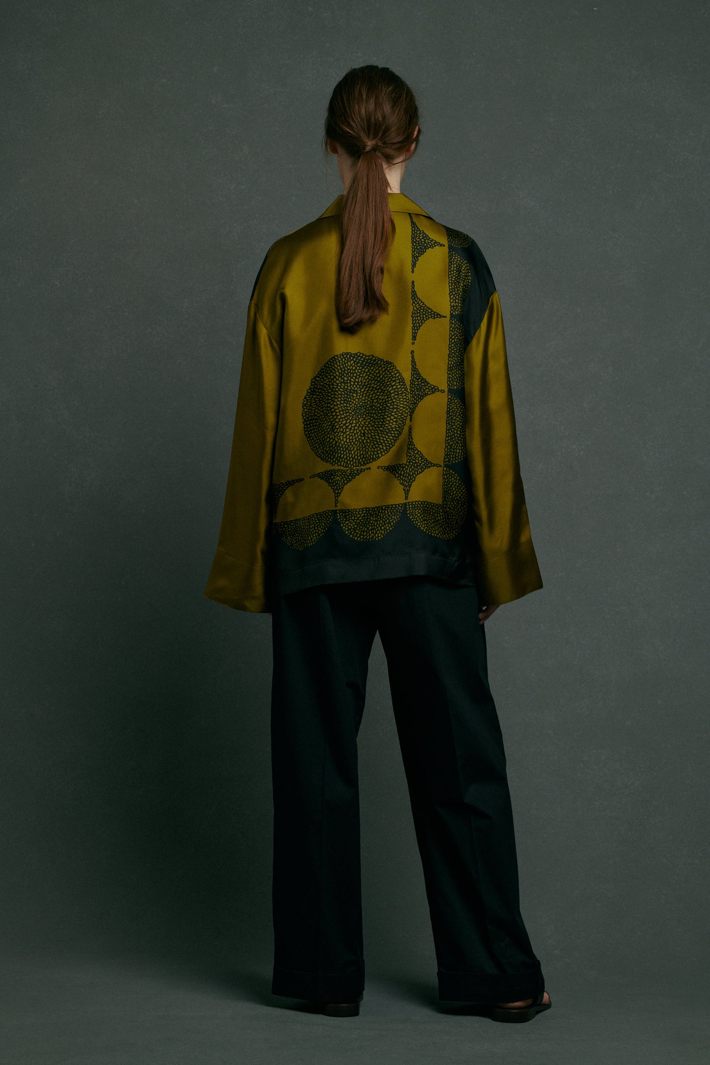 Chemise Aragon - Kaki - Soie - Femme