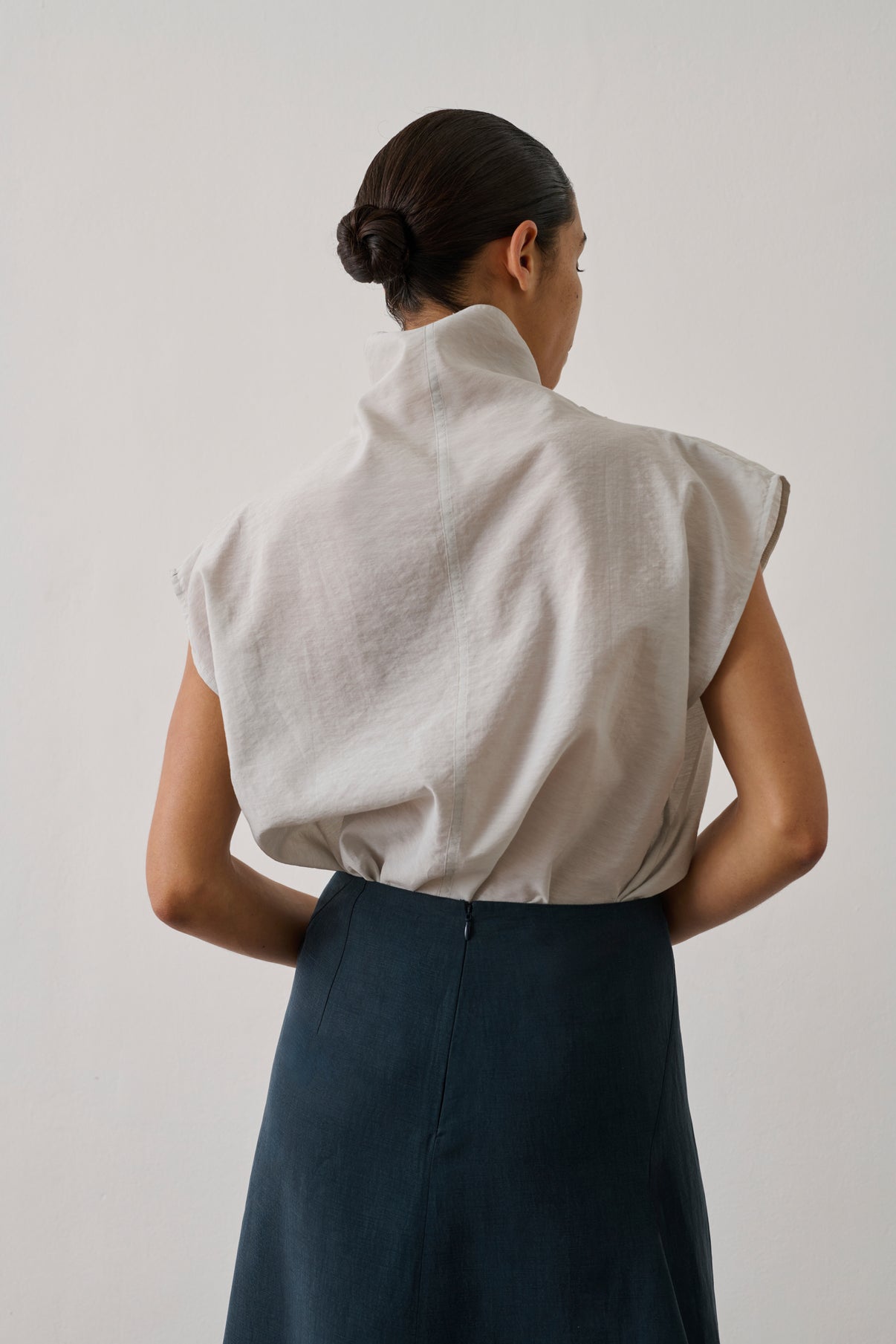 Blusa Izumi - Gris claro - Mujer vue 4