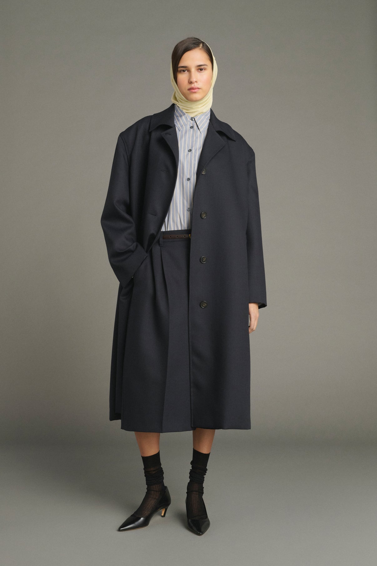 Abrigo Liam - Deep Navy - Lana - Mujer vue 1