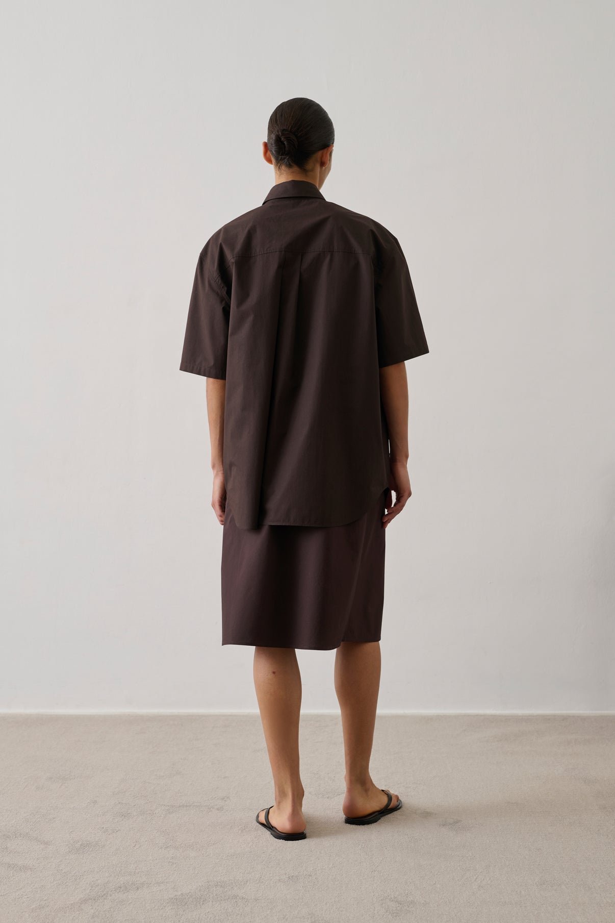 Chemise Bobbie - Marron Foncé - Coton - Femme vue 5