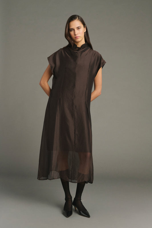 Vestido Lena - Marrón - Mujer