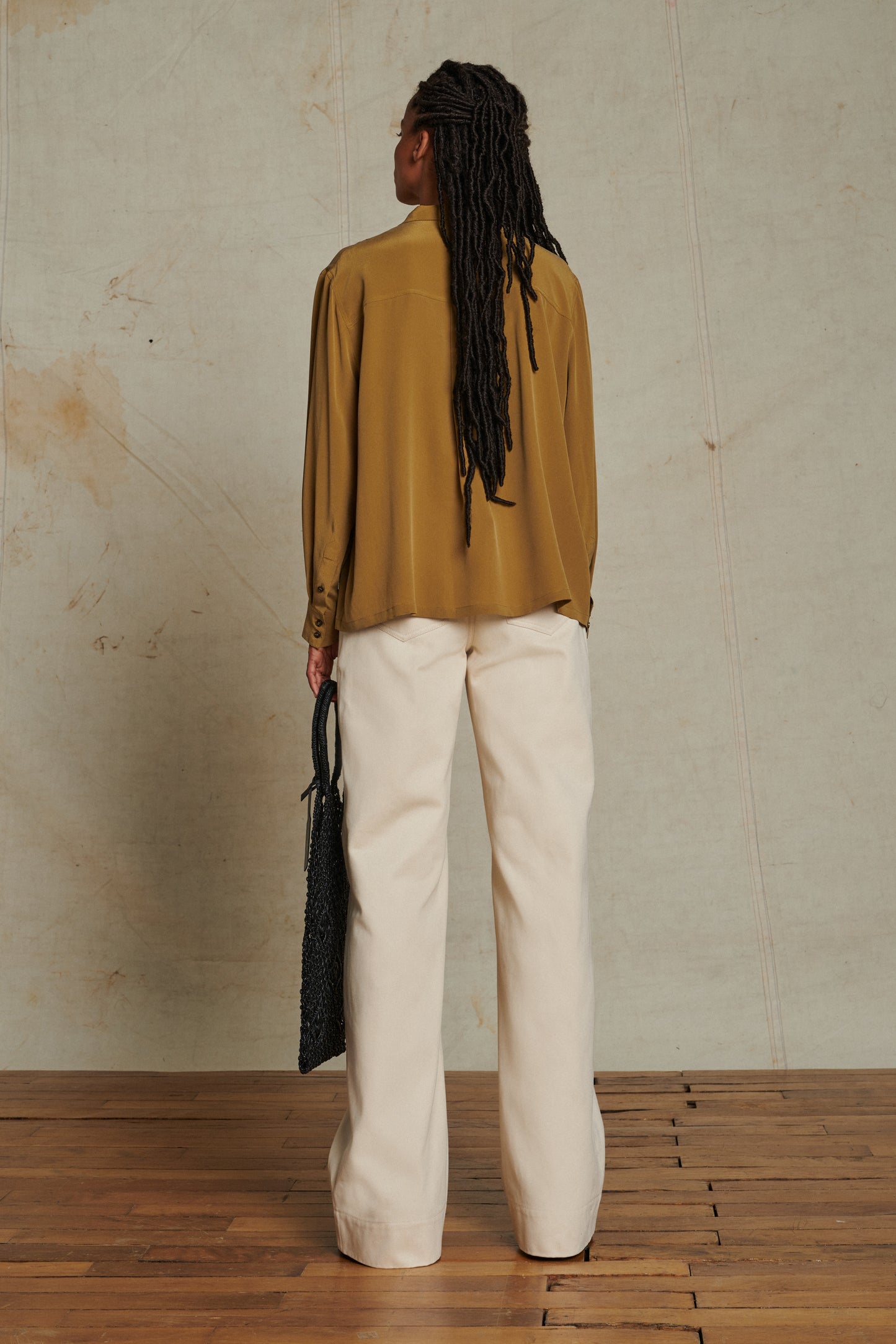 Pantalon Alissio - Craie - Coton - Femme