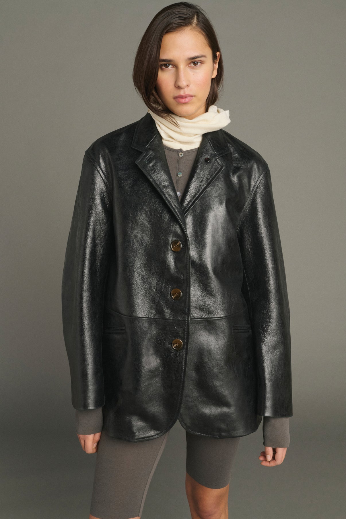 Chaqueta Luciano - Negro - Cuero - Mujer vue 5