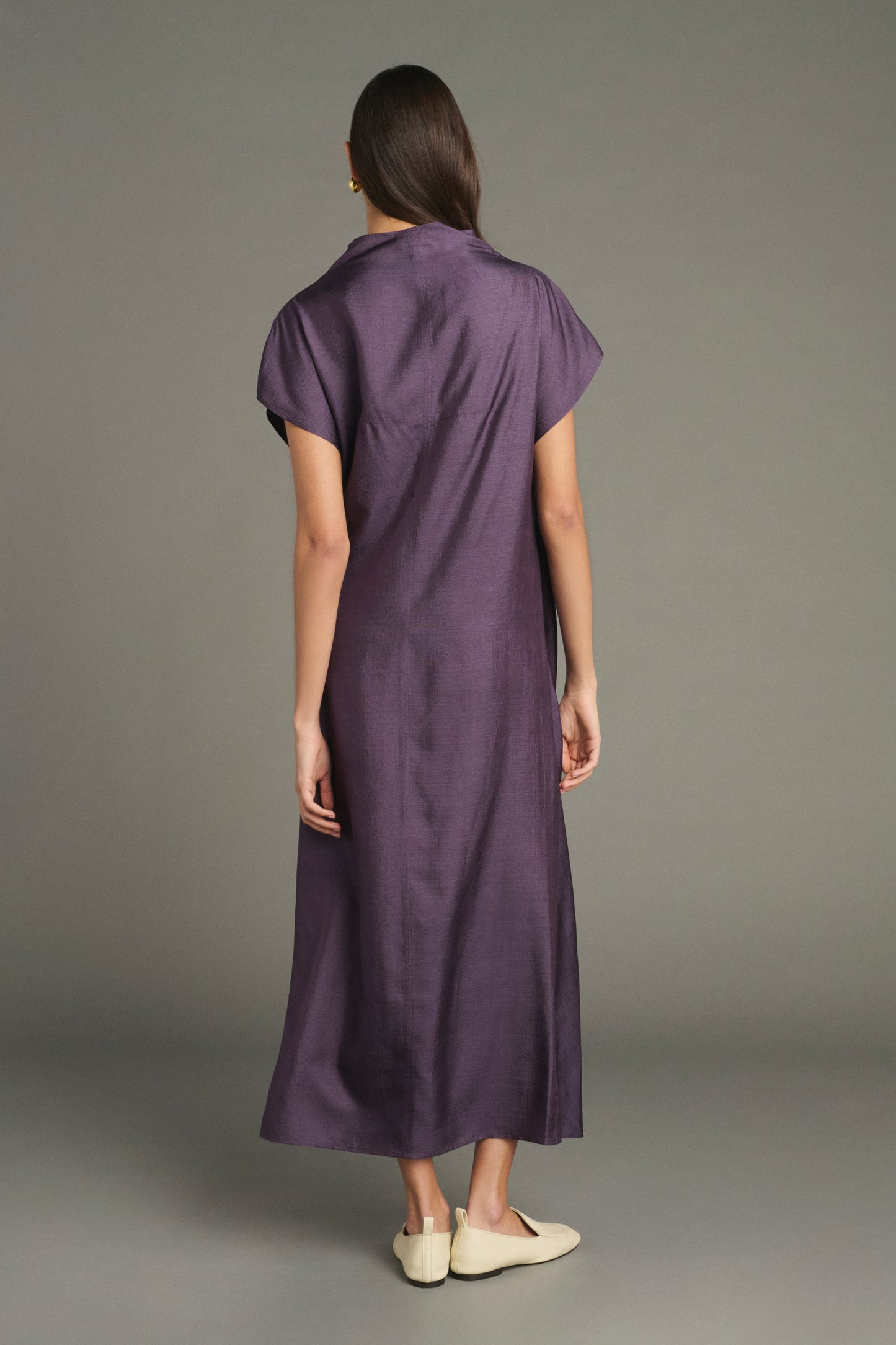 Vestido Foggia - Violeta - Seda - Mujer