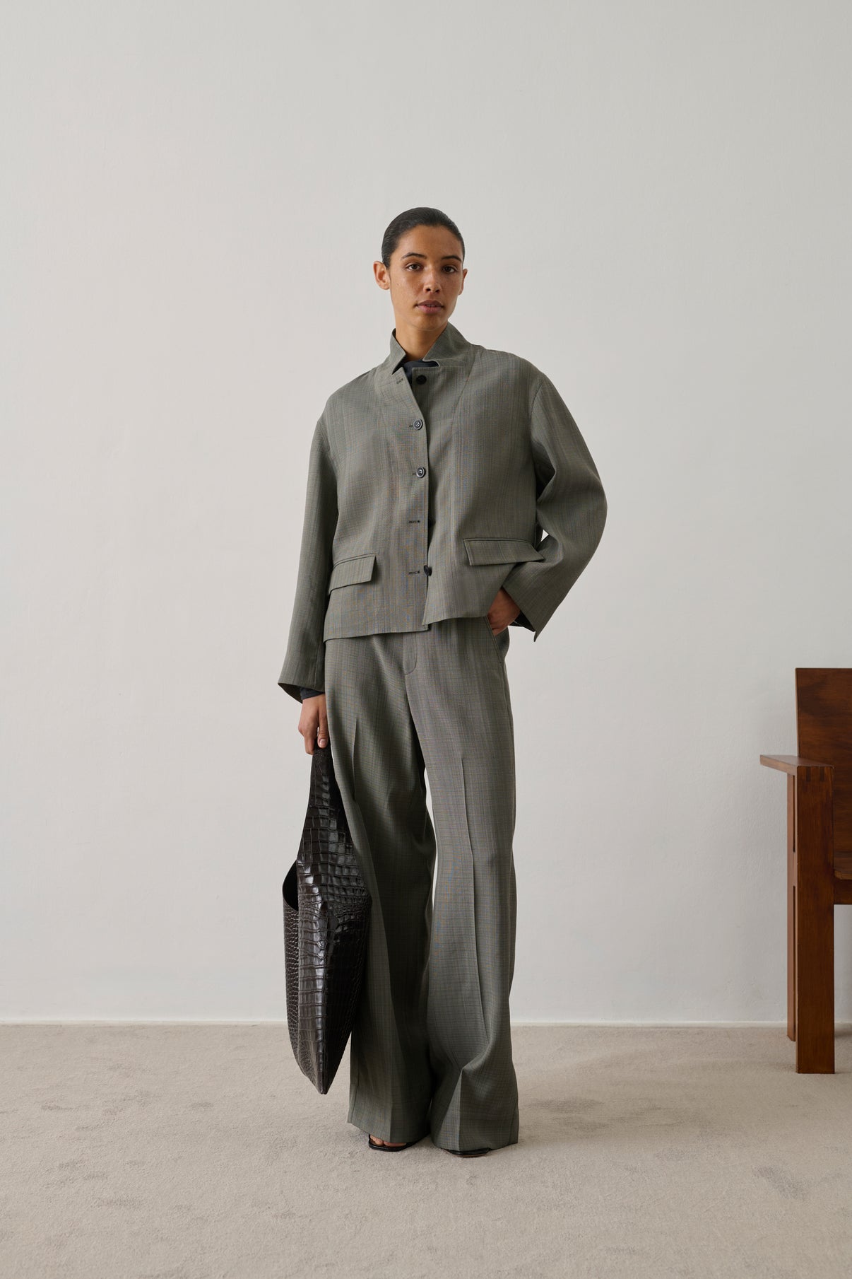 Sac Cosima - Marron Foncé - Cuir - Femme vue 3