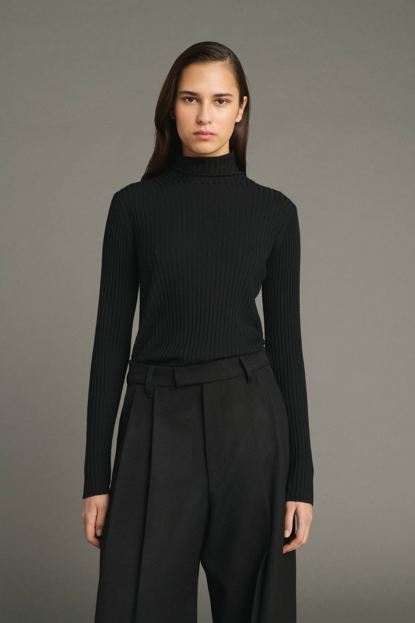 Jersey Filao - Negro - Lana Merino - Mujer