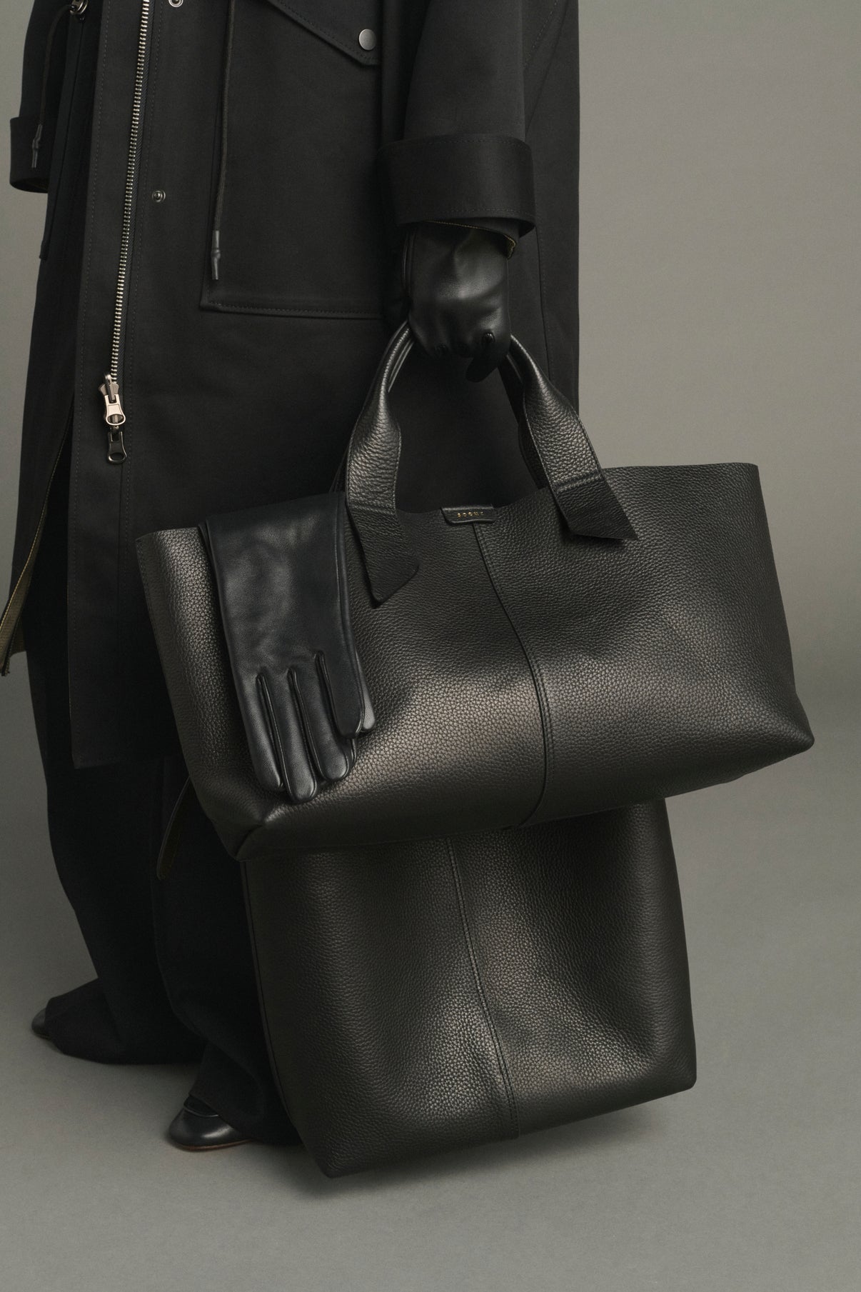 Bolso Suave - Negro Cuir Grainé Baguette - Soeur vue 2