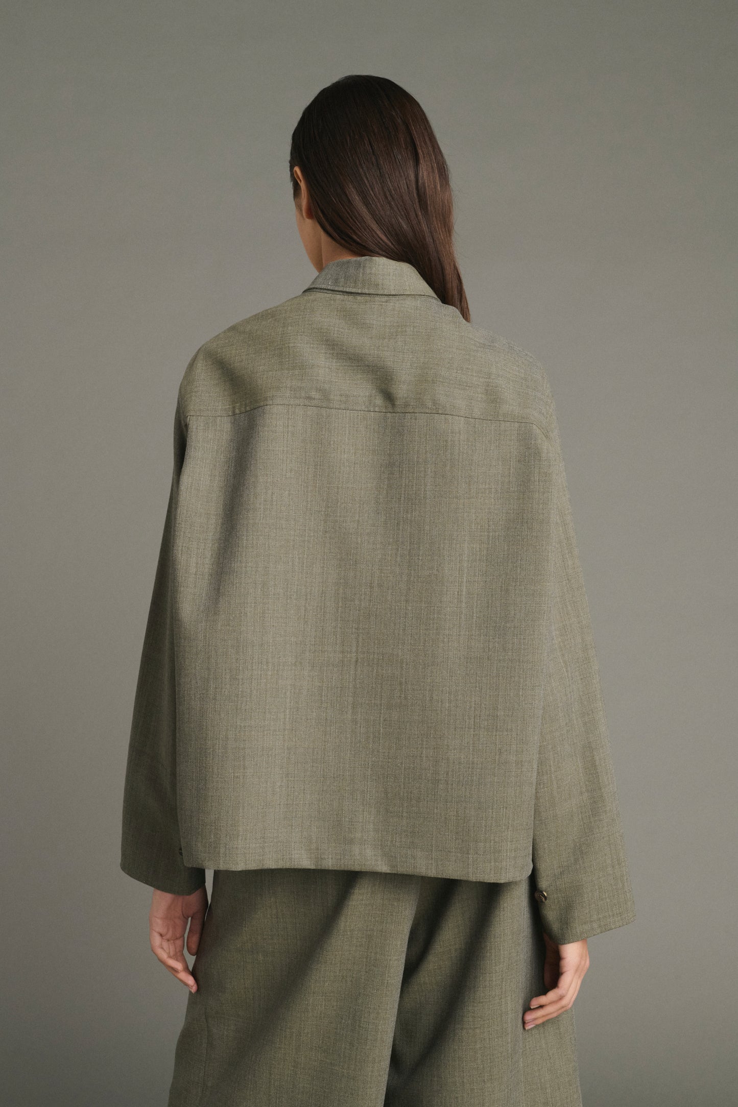 Blusa Jessie - Verde de gris - Lana - Mujer