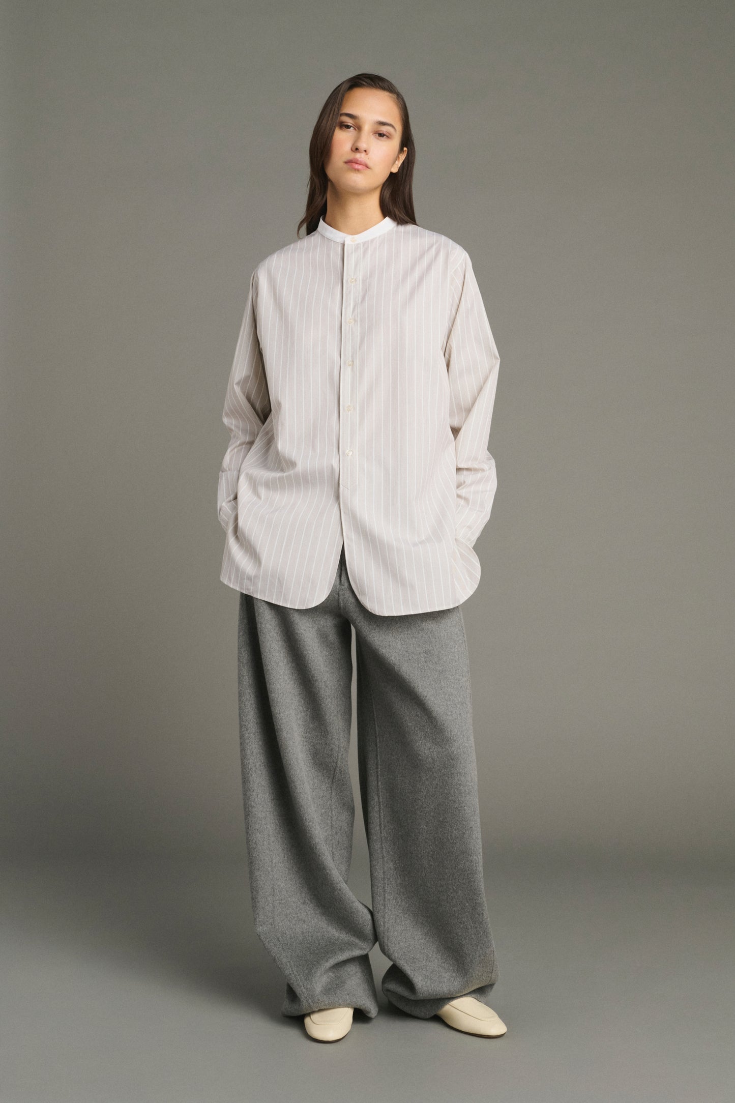 Camisa Lucile - Avellana/Crudo - Algodón - Mujer