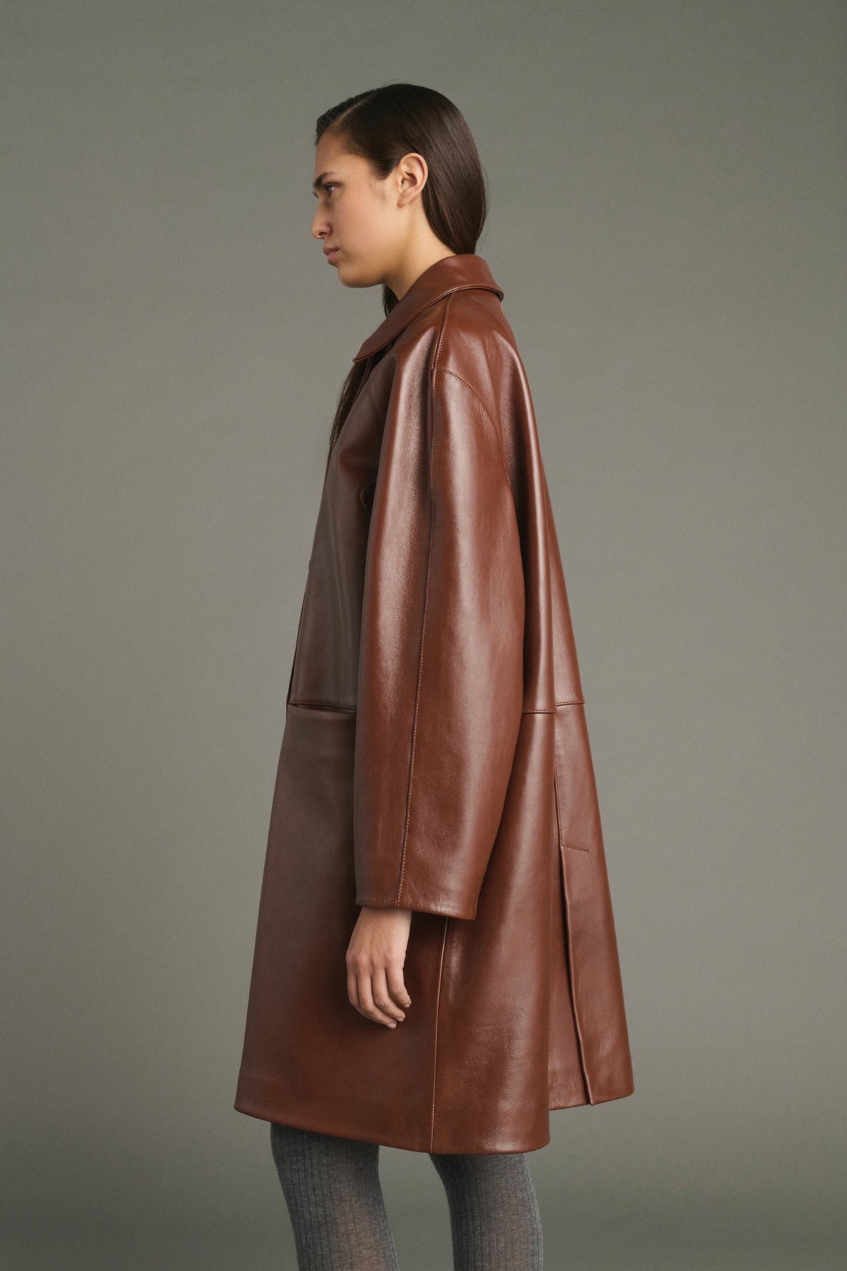 Jersey Karl - Marrón Chiné - Lana Merino - Mujer vue 4