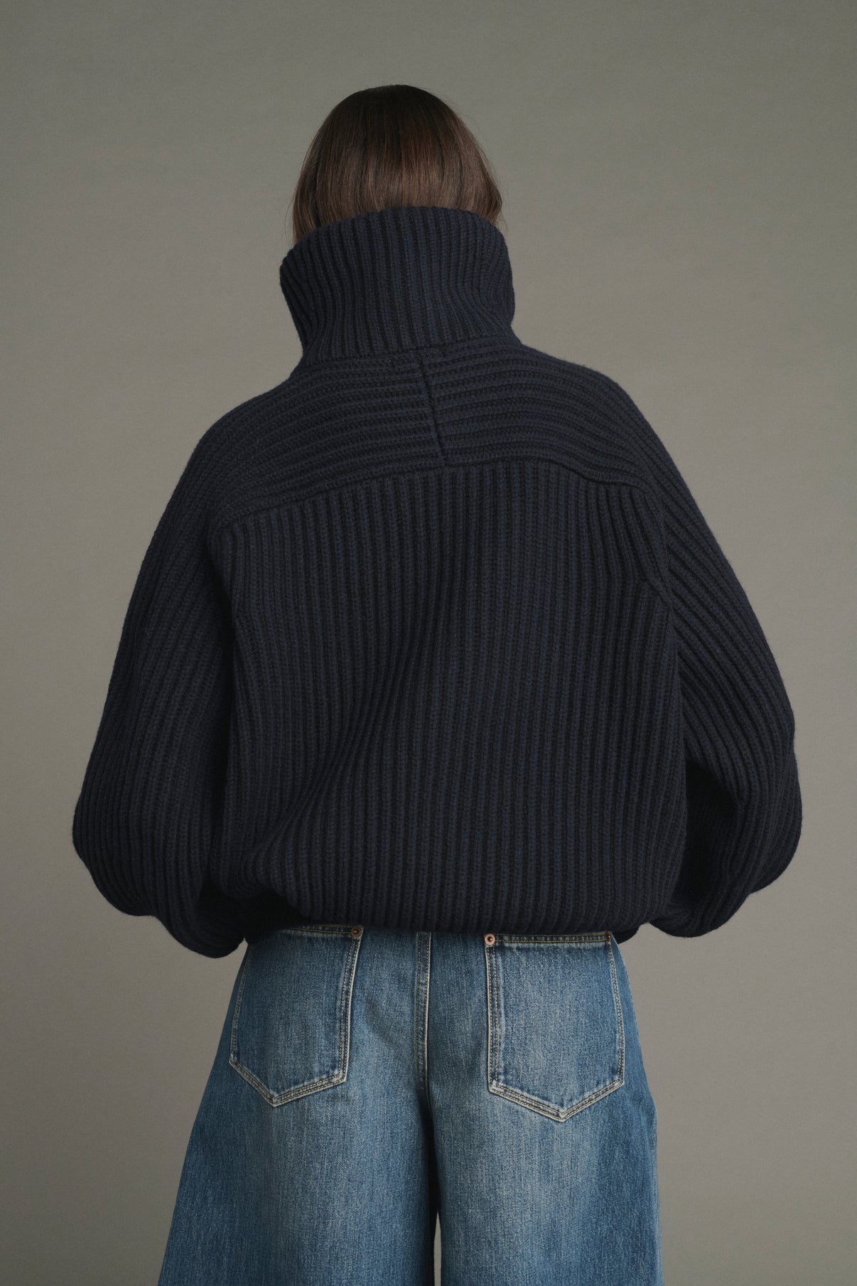 Chaqueta Jasper - Navy - Lana Merino - Mujer vue 4