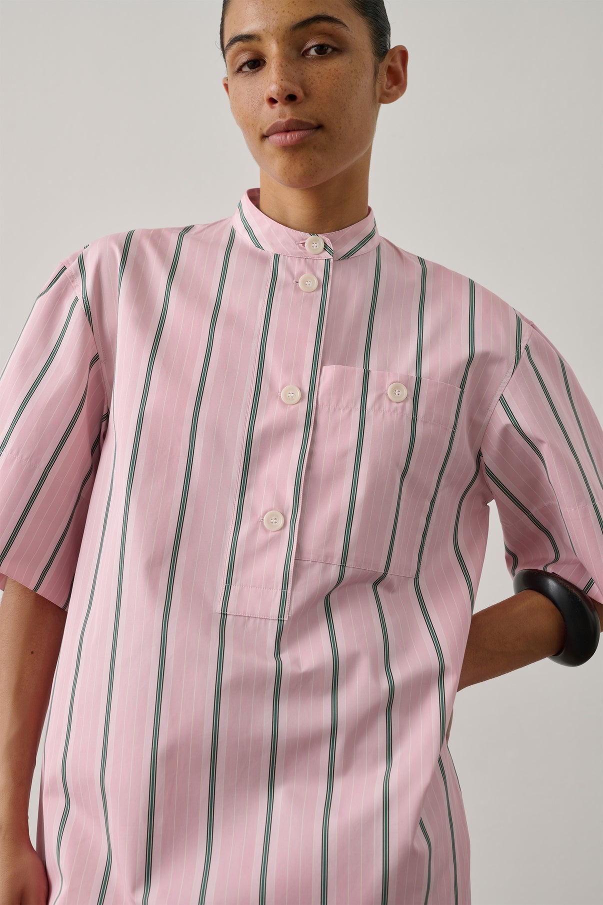 Vestido Ilya - Rosa/Gris - Algodón - Mujer vue 3