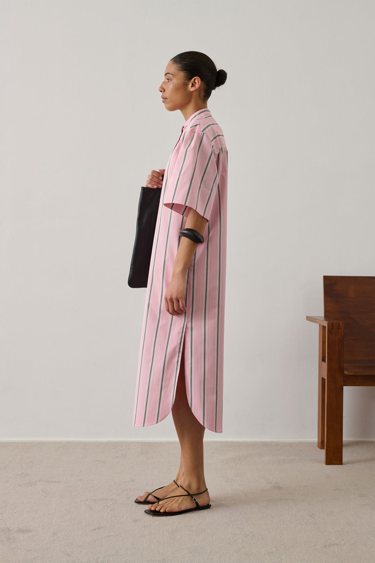 Vestido Ilya - Rosa/Gris - Algodón - Mujer