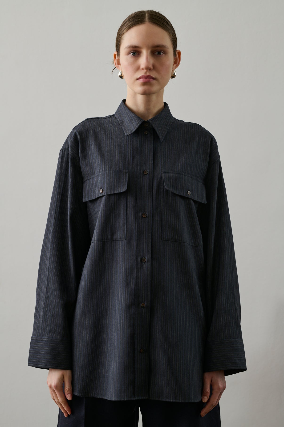 Chemise Filipa - Gris/Bleu - Femme vue 1