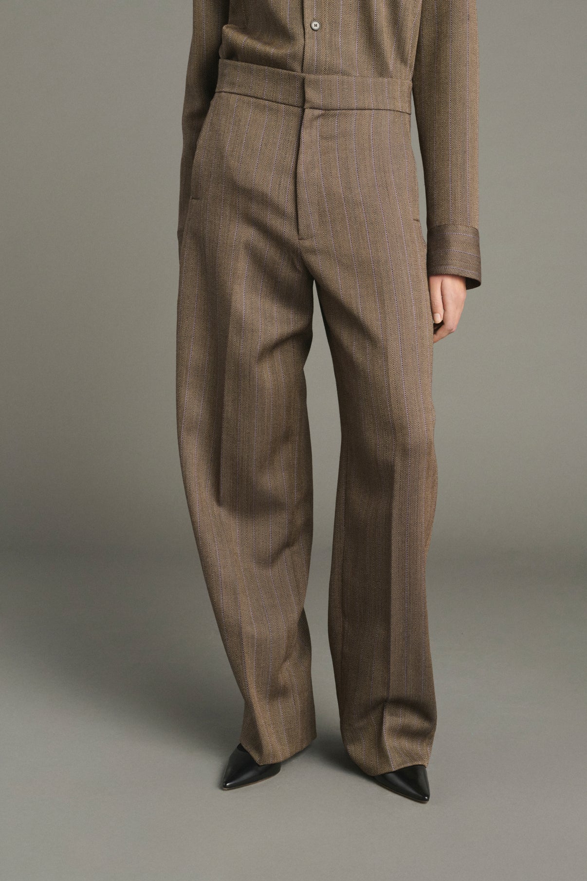 Pantalón Jocelyn - Marrón/Malva - Lana - Mujer vue 3
