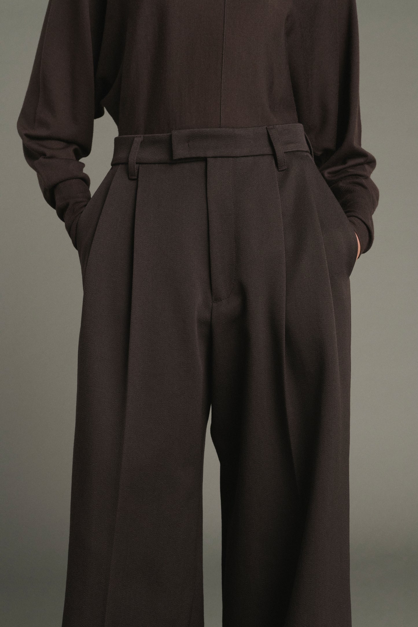 Pantalón Laumiere - Ébano - Lana - Mujer