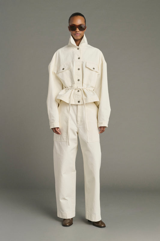 Chaqueta Lys - Crudo - Algodón - Mujer