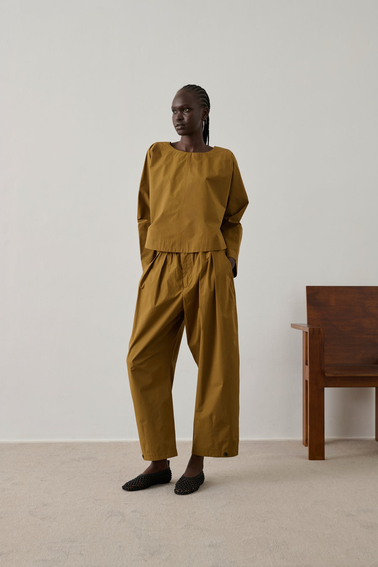 Pantalón Vernon - Caramelo - Algodón - Mujer vue 1