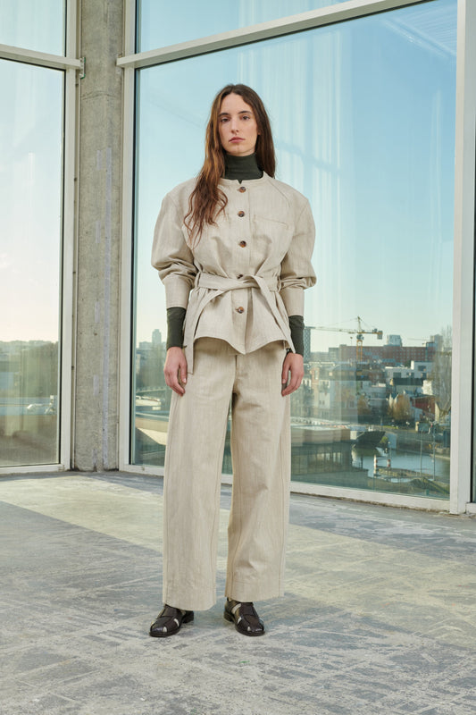 CHAQUETA VENICE BEIGE/CRUDO