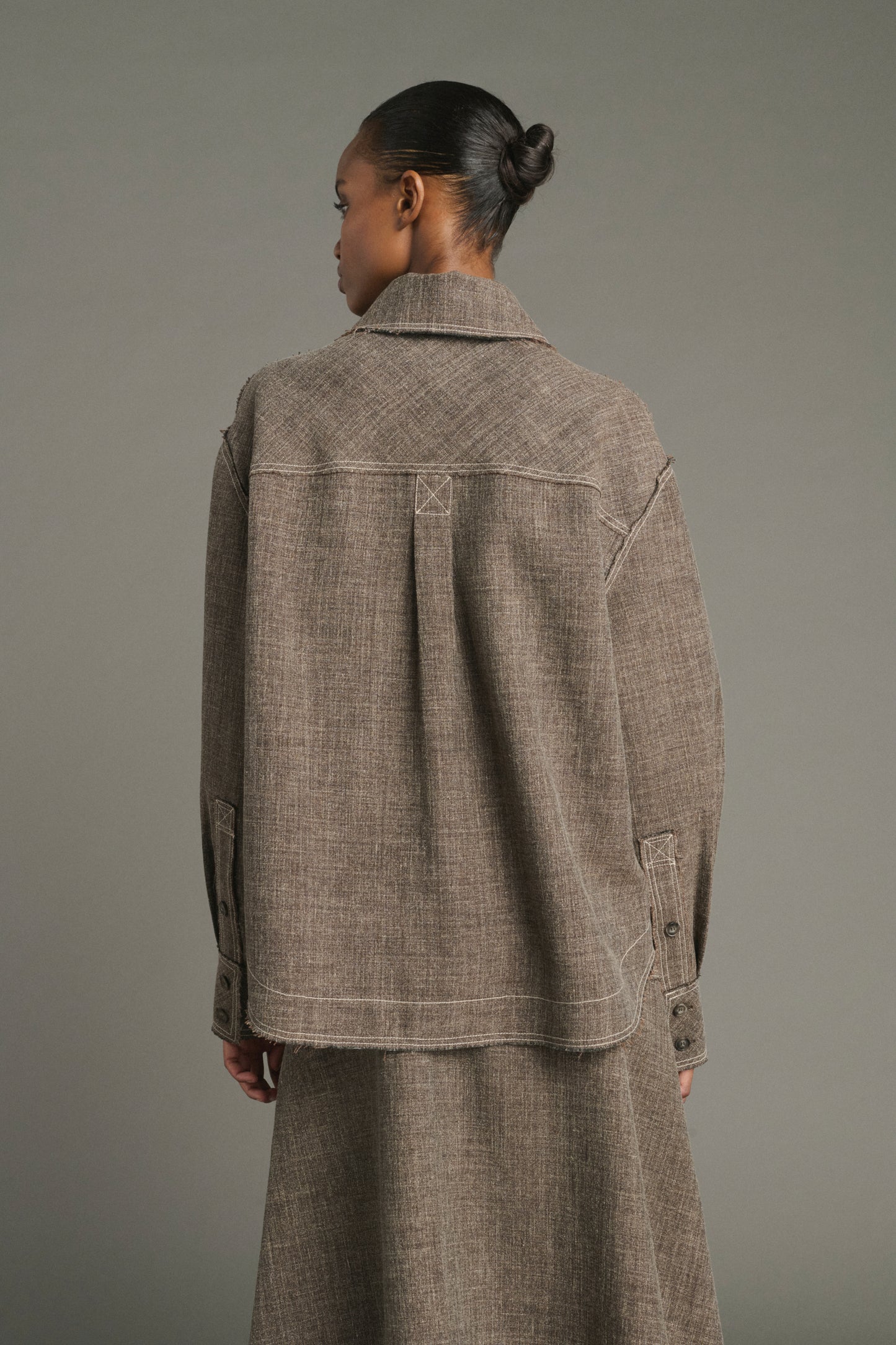 Blusa Jana - Marrón jaspeado - Mujer