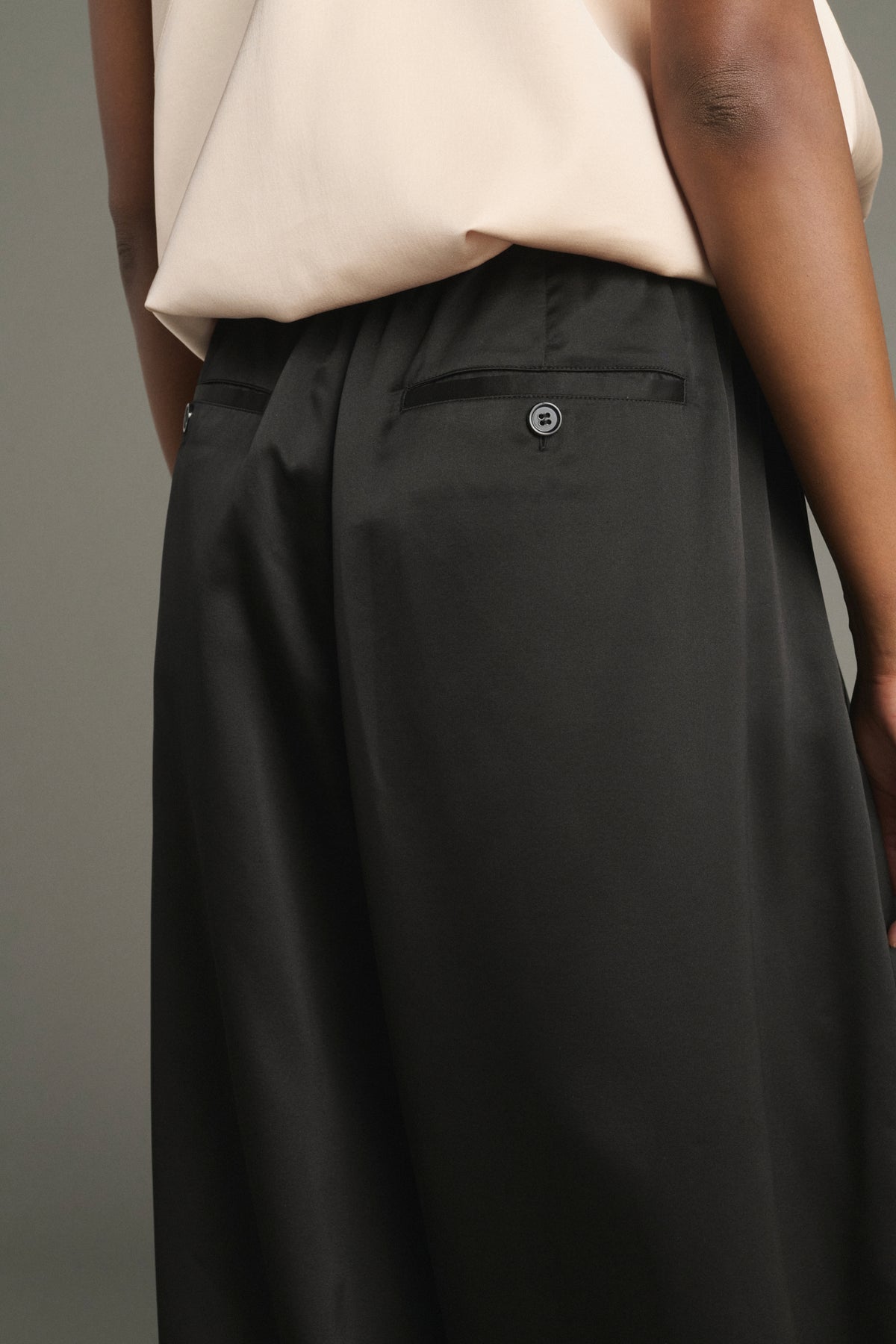 Pantalón Leopold - Negro - Seda - Mujer vue 4