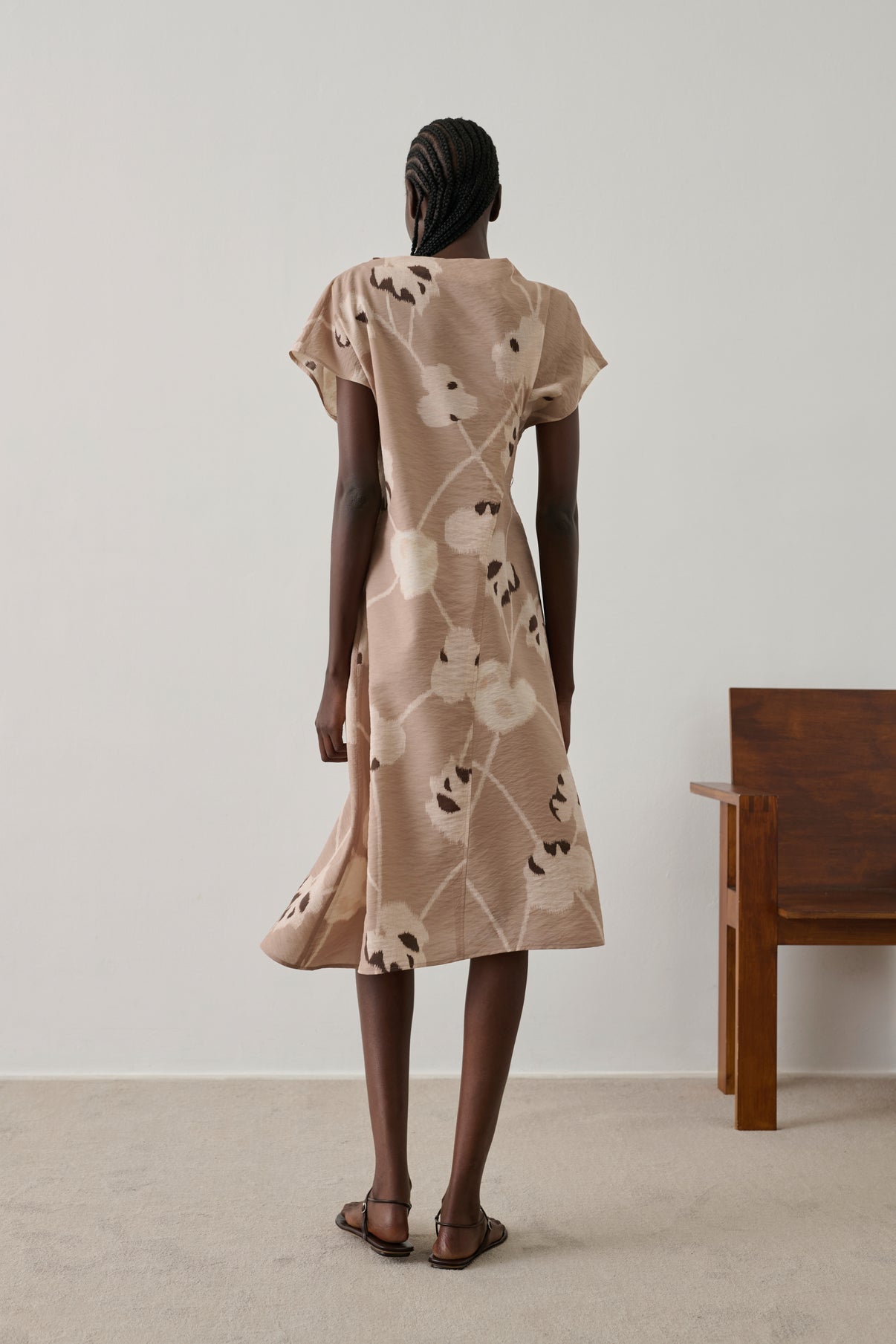 Vestido Felicie - Beige - Seda - Mujer vue 2