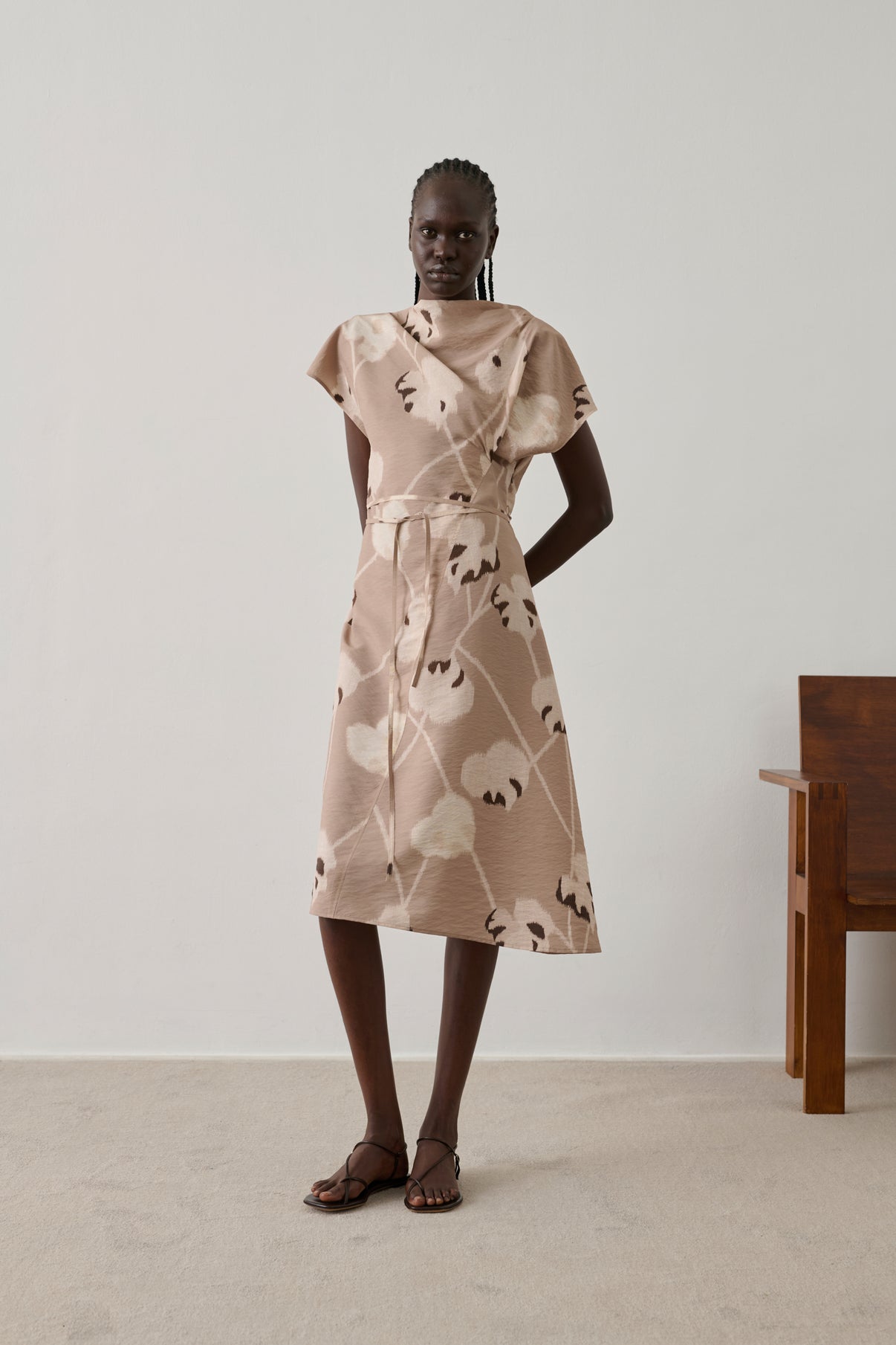 Vestido Felicie - Beige - Seda - Mujer vue 1