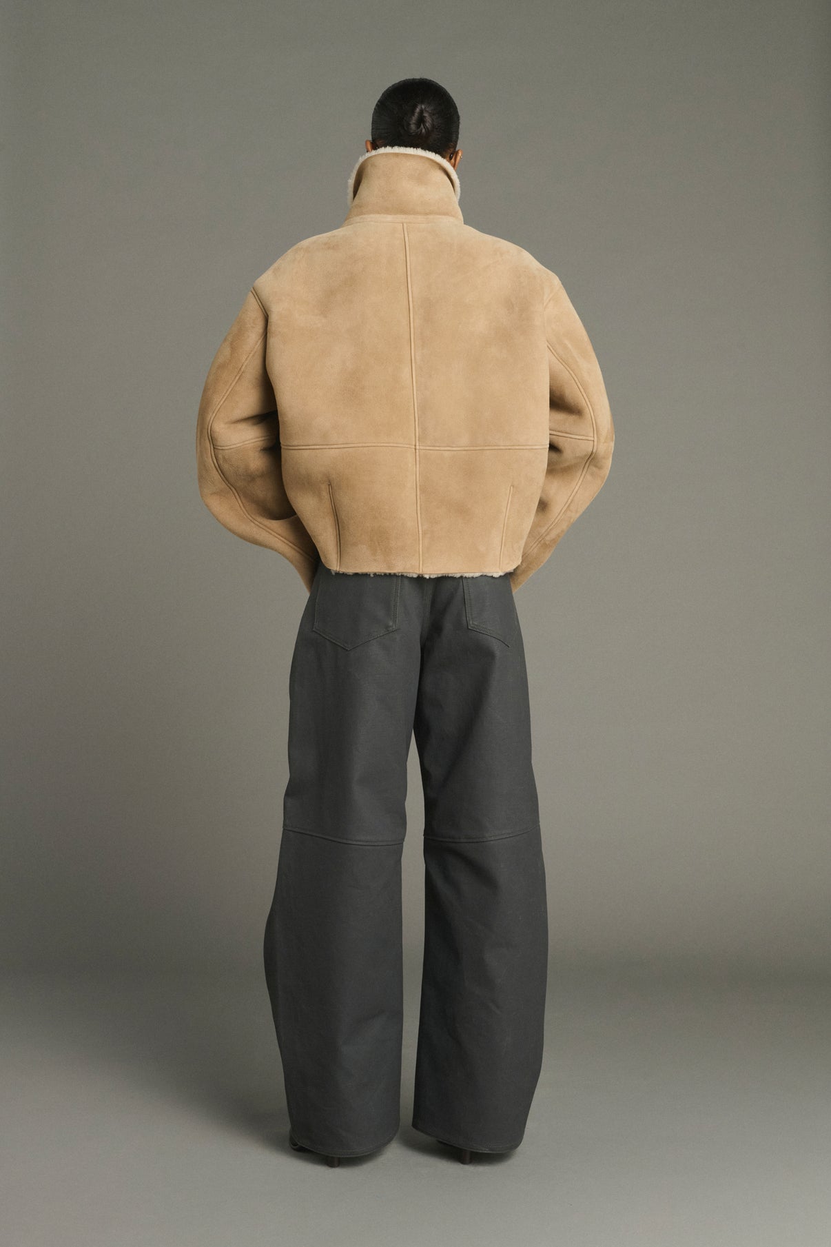 Abrigo Kleber - Beige - Cuero - Mujer vue 2