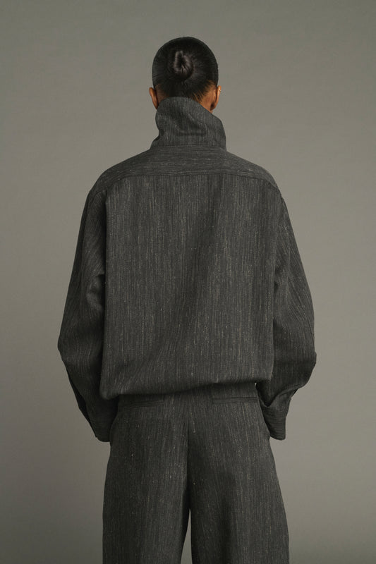 Camisa Lutece - Gris Antracita - Lana - Mujer