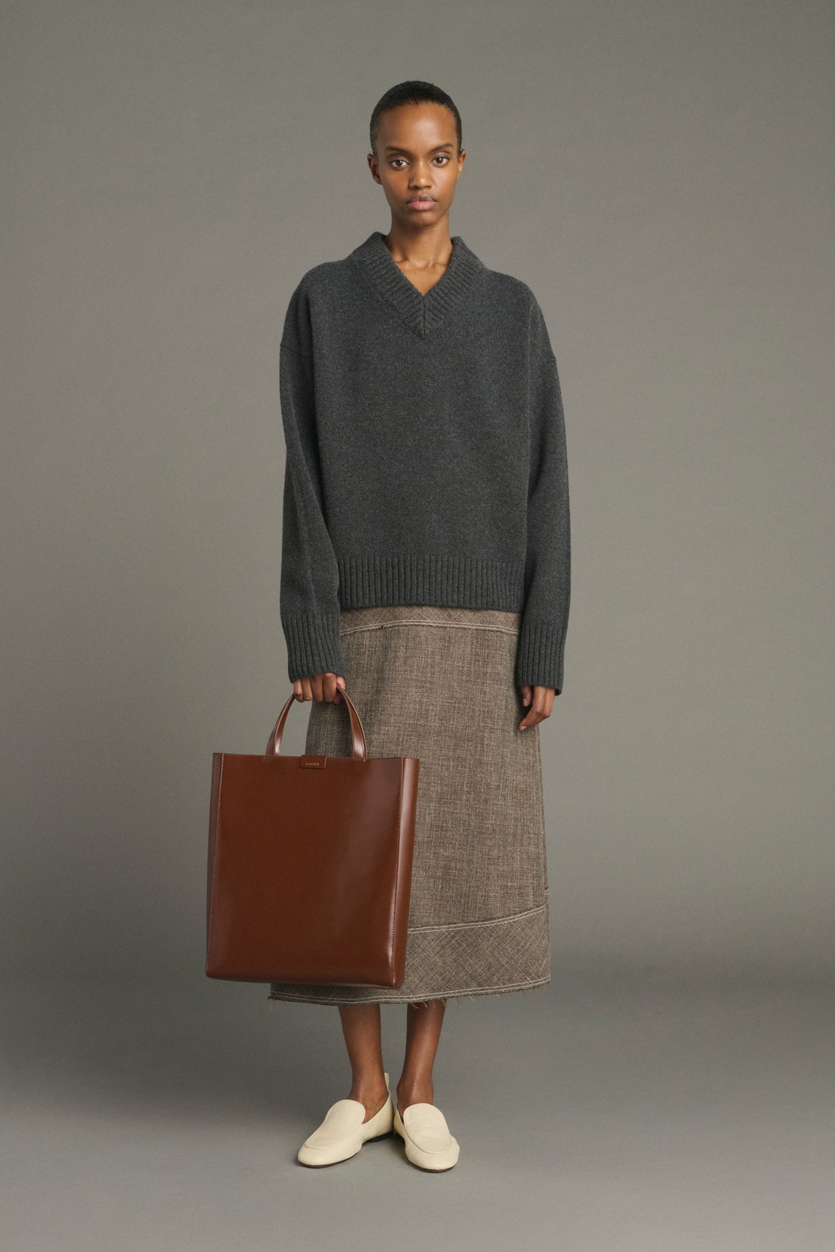 Bolso Wilo - Coñac - Cuero - Mujer vue 3